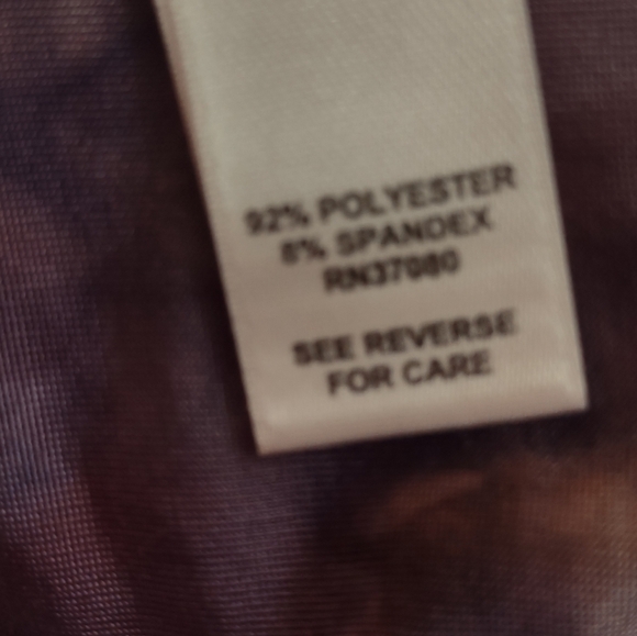 Cato women's size xl sequin purple floral glitter blouse shirt top - Picture 6 of 6